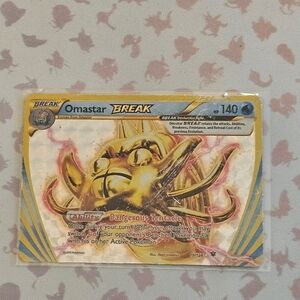 Omastar Break Pokemon Card